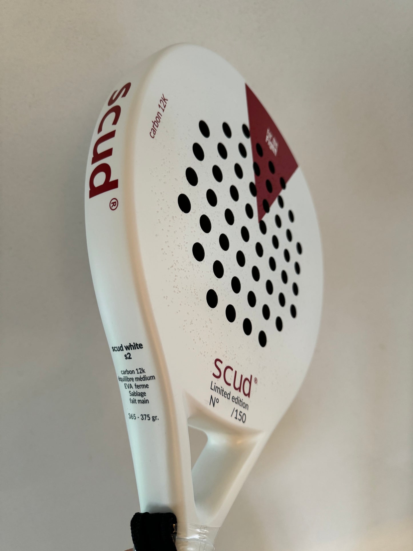 Raquete de Padel scud® - Edição Limitada - Branco - Carbono 12k