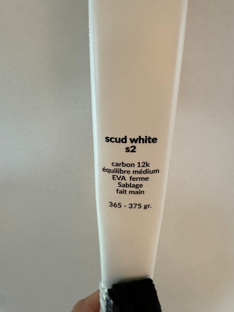 Raquete de Padel scud® - Edição Limitada - Branco - Carbono 12k