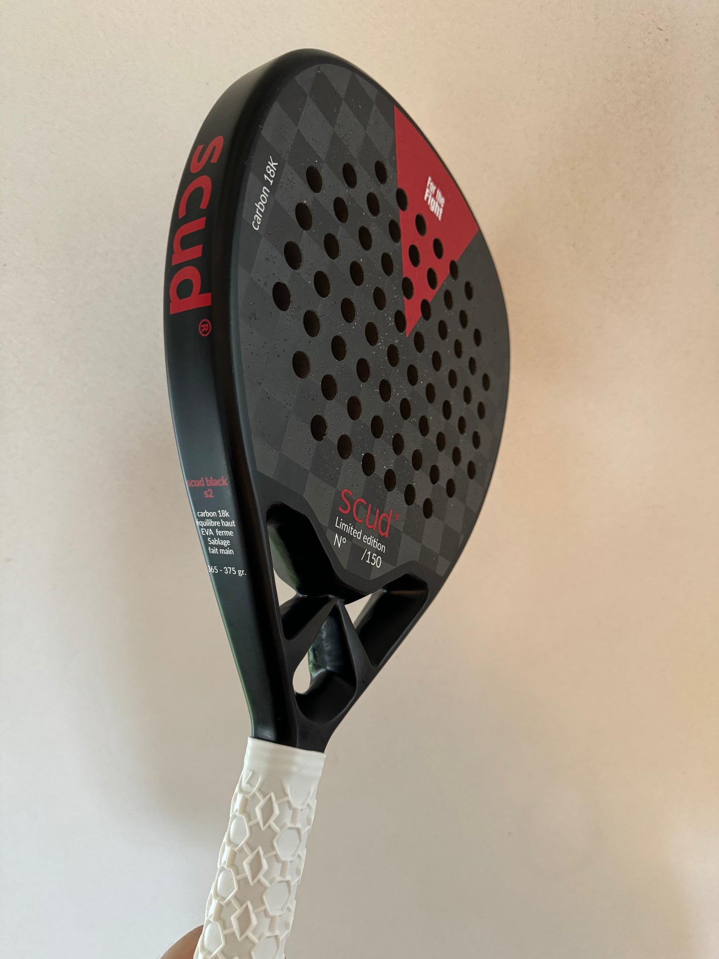 La Raquette de Padel scud® - Limited Edition - Black - Carbon 18k
