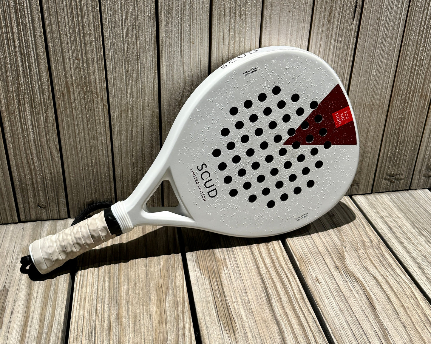 La Raquette de Padel scud® - Limited Edition - White - Carbon 12k