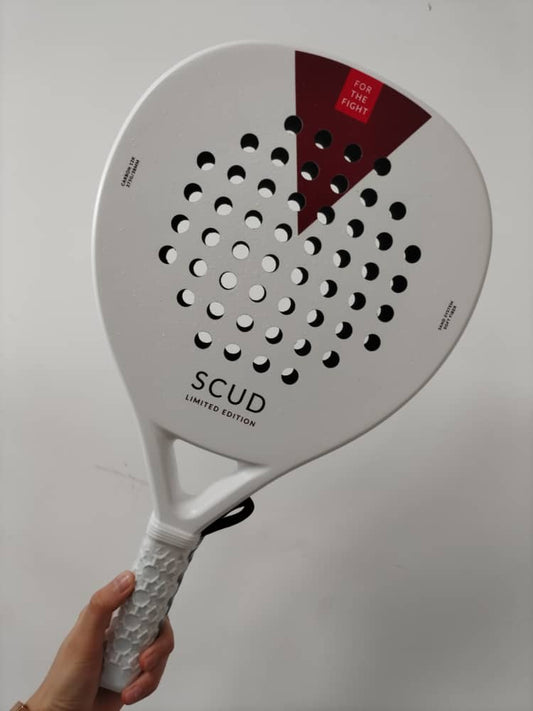 The scud® Padel Racket - Limited Edition - White - Carbon 12k